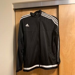 Black Adidas track suit